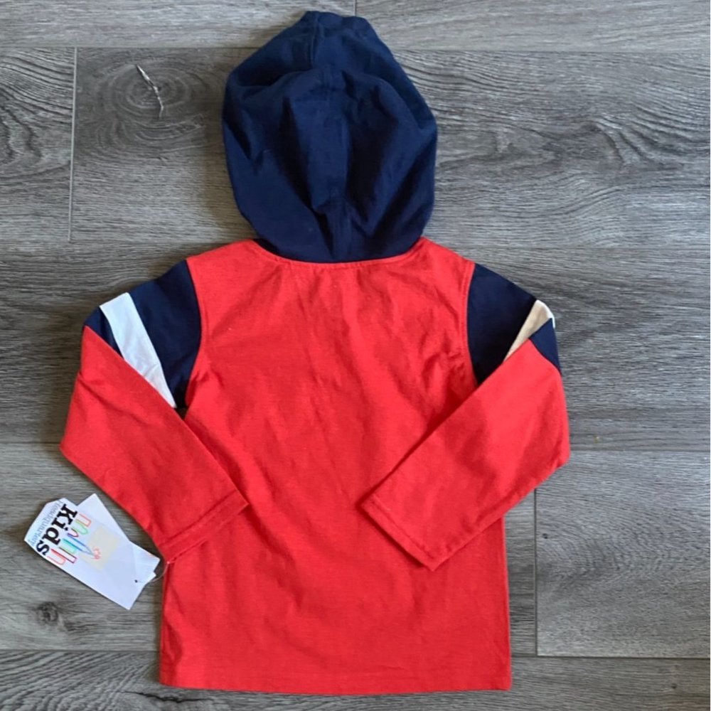 Kids Headquarters Long Sleeve Hooded Puppy Shirt-Orange-24M-NWT - Picture 6 of 6